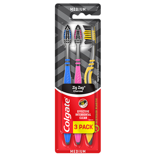 Colgate Zig Zag Charcoal 3 pack četkica za zube